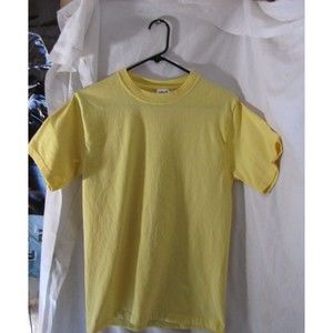 Small Men Blank T Shirts Yellow Blue 2pcs Casual Printable T-Shirt Teashirt Tea